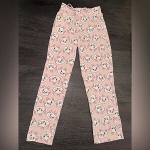 Disney’s Aristocats Marie Kitten Pink and White Women’s Cat Lounge PJ Bottom XS
